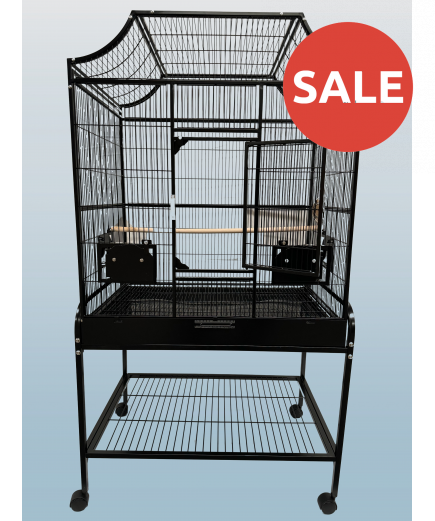 Parrot-Supplies Tampa Parrot Cage With Stand Black